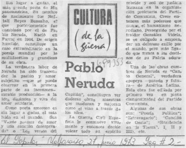 Pablo Neruda.