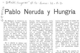 Pablo Neruda y Hungría.
