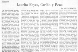 Laurita Reyes, cariño y pena