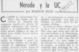 Neruda y la UC