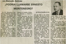 Podría llamarse Ernesto Montenegro?