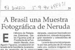 A Brasil una muestra fotográfica de Neruda.