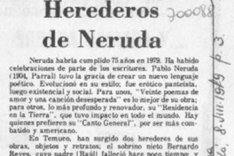 Herederos de Neruda