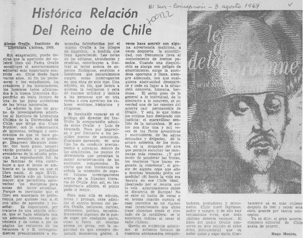 Histórica relación del reino de Chile