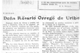 Doña Rosario Orrego de Uribe.