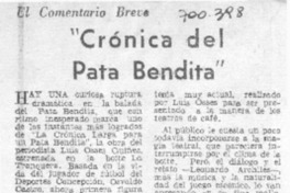 "Crónica del Pata Bendita".