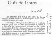 Los obispos de Chile 1561-1978.