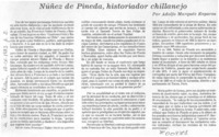 Núñez de Pineda, historiador chillanejo