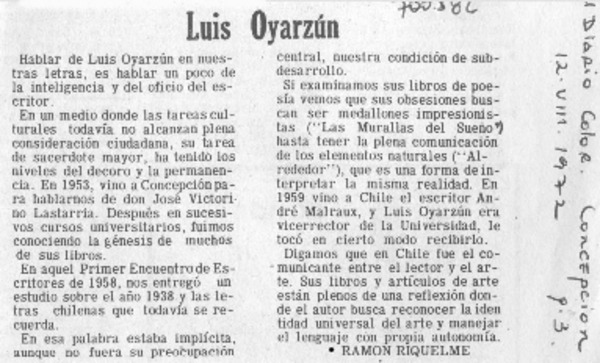 Luis Oyarzún