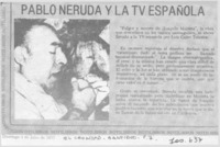 Pablo Neruda y la tv española.