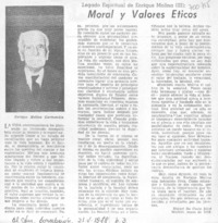 Moral y valores éticos