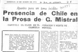 Presencia de Chile en la prosa de G. Mistral.