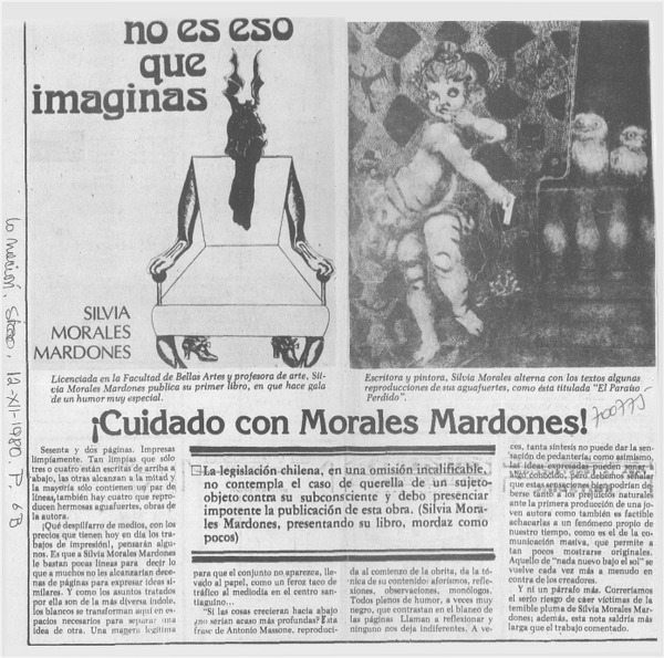 Cuidado con Morales Mardones!.