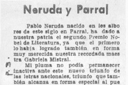 Neruda y Parral