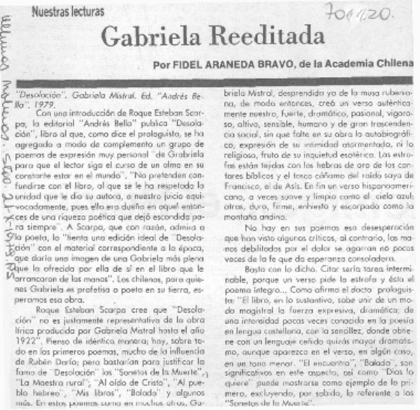 Gabriela reeditada