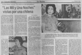 "Las Mil y una noches" vistas por una chilena.