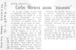 Carlos Olivárez anima "Encuento".