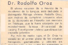 Dr. Rodolfo Oroz