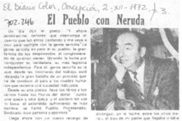 El pueblo con Neruda