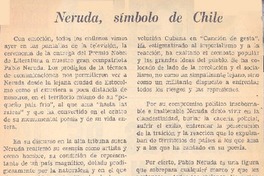 Neruda, símbolo de Chile.