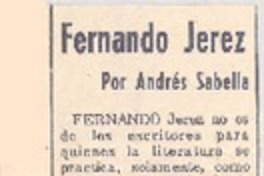 Fernando Jérez