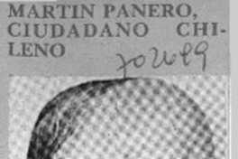 Martín Panero, ciudadano chileno.