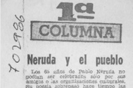 Neruda y el pueblo