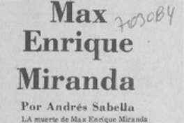 Max Enrique Miranda