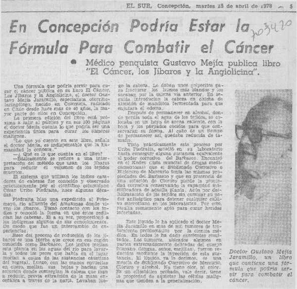 En Concepción podría estar la fórmula para combatir el cáncer.
