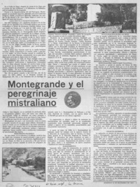 Montegrande y el peregrinaje mistraliano.