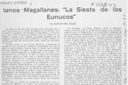 Ianos Magallanes, "La siesta de los eunucos"
