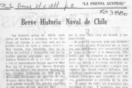 Breve historia naval de Chile