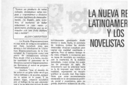 La nueva realidad latinoamericana y los novelistas
