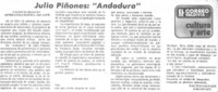 Julio Piñones: "Andadura"