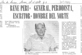 René Peri: general, periodista, escritor: hombre del norte.