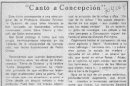 Canto a Concepción"