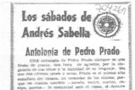 Antología de Pedro Prado