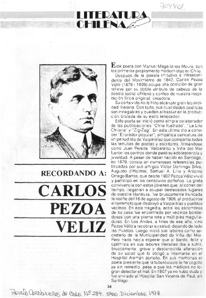 Carlos Pezoa Véliz.