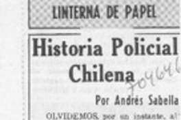 Historia policial chilena