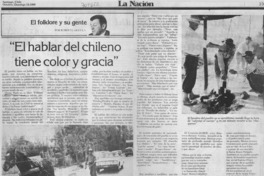 El hablar del chileno tiene color y gracia