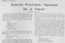 Dolores Pincheira, Apología de la tierra