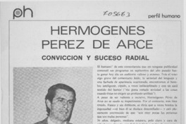 Hermógenes Pérez de Arce, convicción y suceso radial: [entrevista]