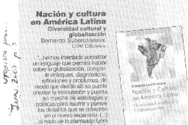 Nación y cultura en América Latina.