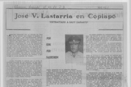 José V. Lastarria en Copiapó