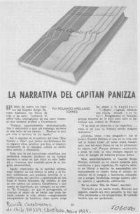 La narrativa del capitán Panizza [entrevista]