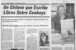 Un chileno que escribe libros sobre cowboys : [entrevista]