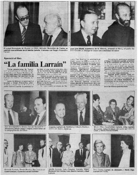 La Familia Larraín.