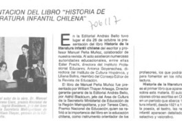 Presentación del lirbo "Historia de la literatura infantil chilena".