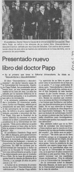 Presentado nuevo libro del doctor Papp.