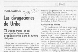 Las divagaciones de Uribe.